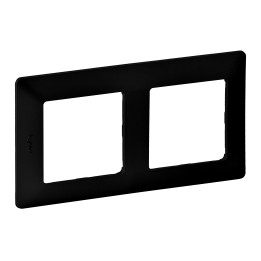 ASSIETTE 2 POINTS NOIR MAT VALENA LIFE