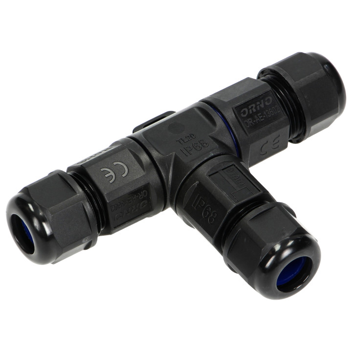 Cable Connector, T-Splitter 3x4mm?, 450V/25A