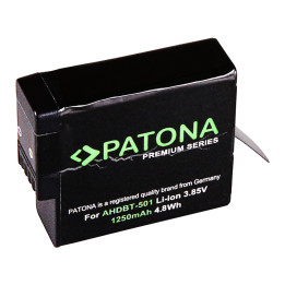 Patona PT1268 Battery for GoPro Hero 5/6/7/8, 1250mAh Li-Ion Premium