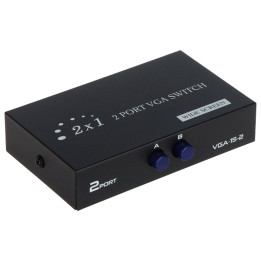 VGA Switch 2:1 VGA-SW-2/1 – Manual VGA Selector for Two Computers One Monitor