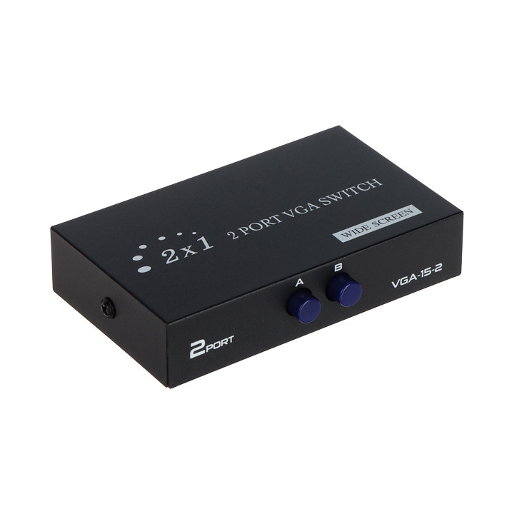 VGA Switch 2:1 VGA-SW-2/1 – Manual VGA Selector for Two Computers One Monitor