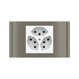 Rectangular Plate 71 (Form/Flank/NF) (80x121) 1 window (60x60) Metal Nickel