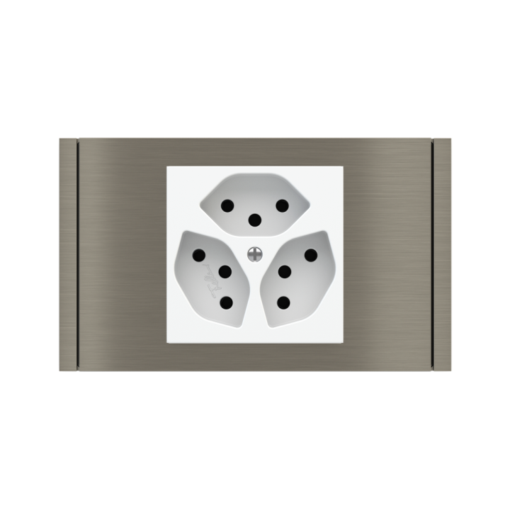Ekinex накладка Form/Flank/NF 80x121 mm никель металл EK-PRS-GBR