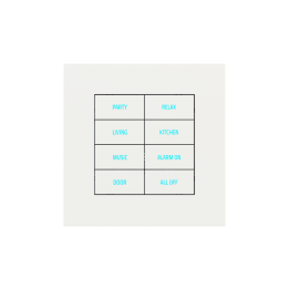 Ekinex накладка 20venti 98x98 mm White Malè Fenix NTM EK-SQS-FBM