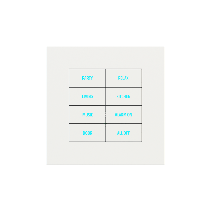 Ekinex накладка 20venti 98x98 mm White Malè Fenix NTM EK-SQS-FBM