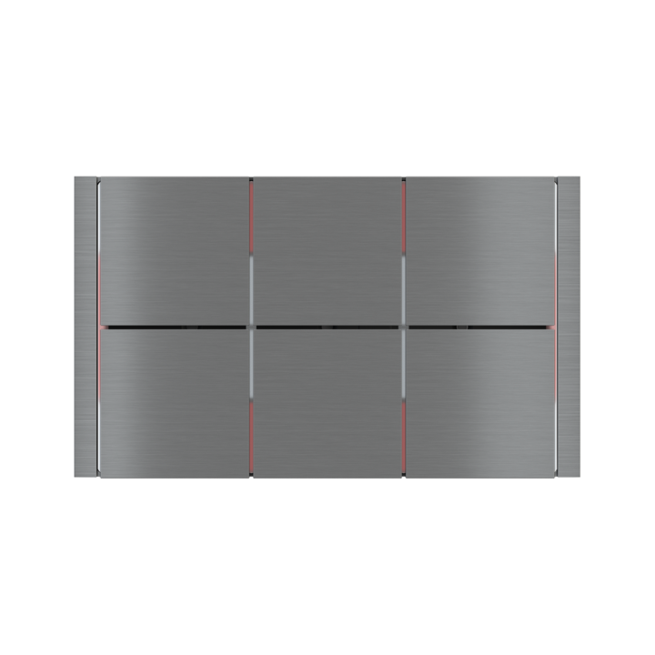 Ekinex накладка FF 86x126 mm титан металл EK-FOR-GBS