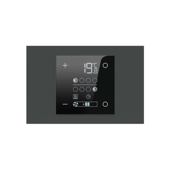 Rectangular Plate 71 (Form/Flank/NF) (80x121) 1 window (60x60) Fenix NTM Grey Bromine
