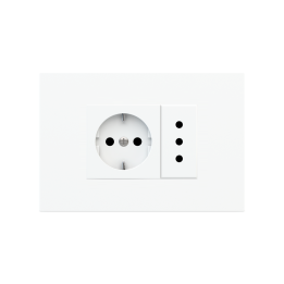Rectangular Plate Deep (FF/71/20Venti) (87x128) 1 window (45x68) Pure white Plastic