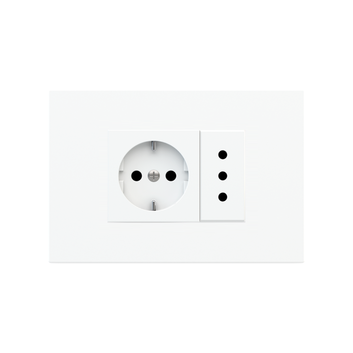 Ekinex накладка 20venti 87x128 mm Pure white пластик EK-DRG-GAR