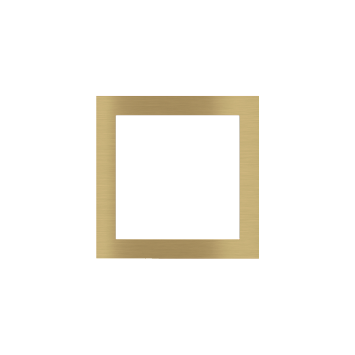 Square Plate 71 (Form/Flank/NF) (80x80) 1 window (60x60) Metal Brass