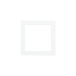 Ekinex накладка Form/Flank/NF 80x80 mm Pure white пластик EK-PQS-GAR