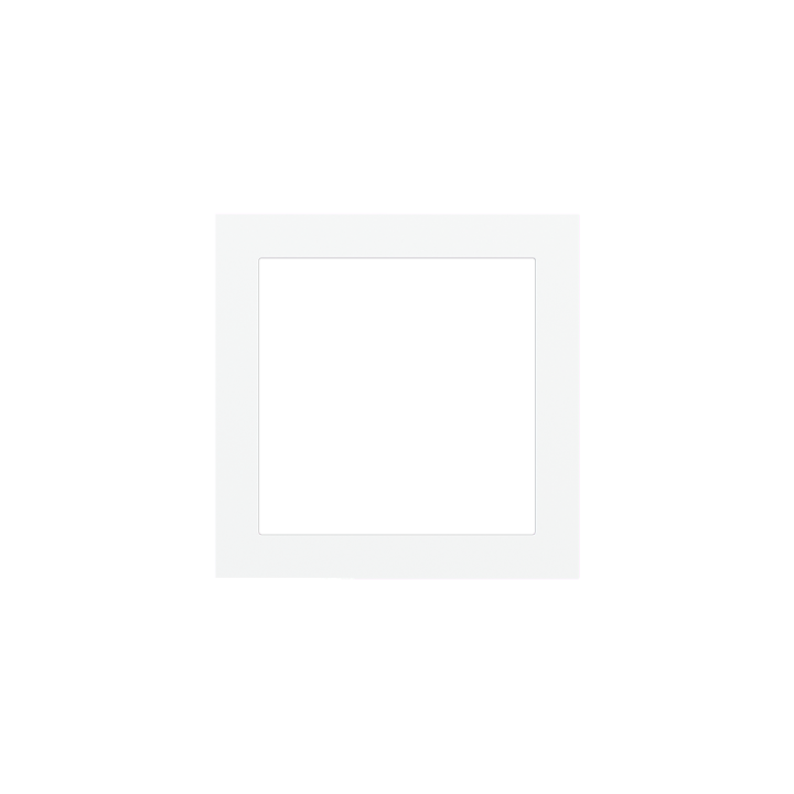 Ekinex накладка Form/Flank/NF 80x80 mm Pure white пластик EK-PQS-GAR