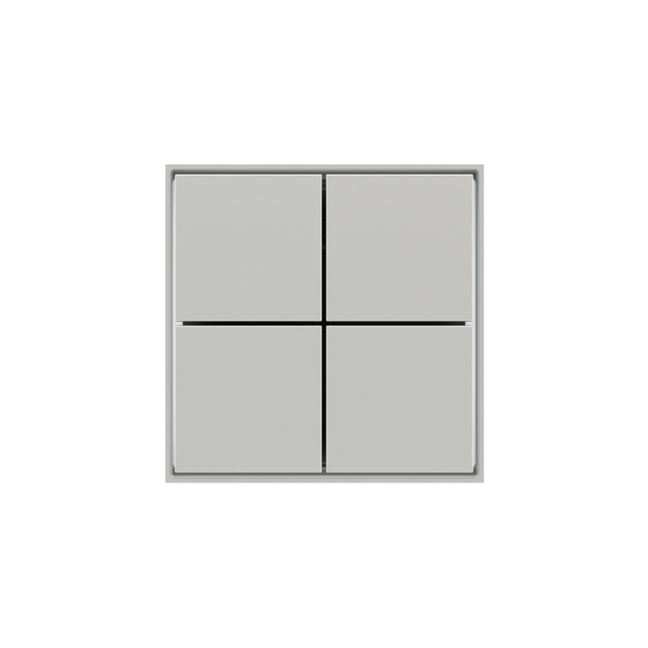 Ekinex накладка Form/Flank/NF 40x40 mm серебро пластик EK-TQQ-GAG-