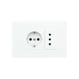 Ekinex накладка Form/Flank/NF 80x121 mm Pure white пластик EK-PRG-GAR