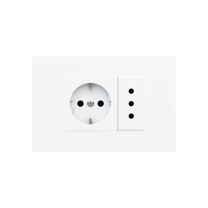 Ekinex накладка Form/Flank/NF 80x121 mm Pure white пластик EK-PRG-GAR