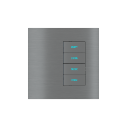 Square Plate Surface (20Venti) (98x98) 1 window (30x60) Metal Titanium