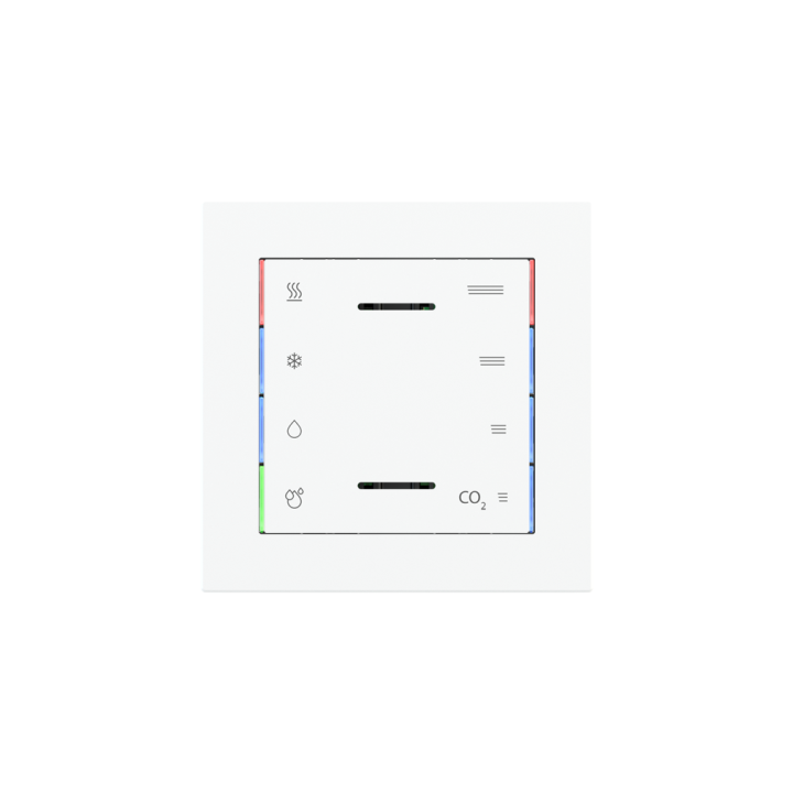 kit 1 rocker 71 serie Square ET2 (60X60) White Plastic