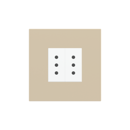 Square Plate Surface (71/20Venti) (98x98) 1 window (45x45) Fenix NTM Beige Luxor