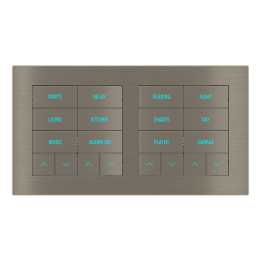 Rectangular Plate Deep (FF/71/20Venti) (87x158) 2 windows (60x60)+(60x60) Metal Nickel