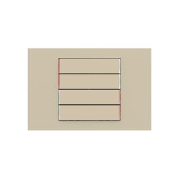 kit 4 rockers 71 serie horizontal rectangular (60X15) Fenix NTM Beige Luxor