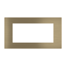 Rectangular magnetic plate (112x52 mm window) Proxima series Metal Antique Brass