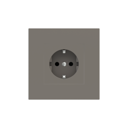 Square Plate Surface (71/20Venti) (98x98) 1 window (55x55) Fenix NTM Grey London