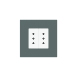 Square Plate Deep (FF/71/20Venti) (87x87) 1 window (45x45) Fenix NTM Green Commodore