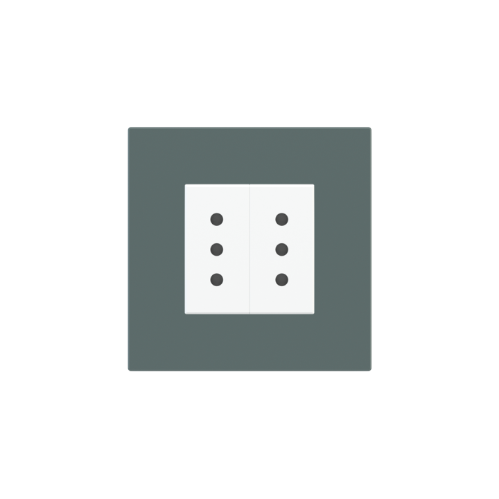 Square Plate Deep (FF/71/20Venti) (87x87) 1 window (45x45) Fenix NTM Green Commodore