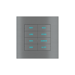 Square Plate Surface (71/20Venti) (98x98) 1 window (60x60) Metal Titanium