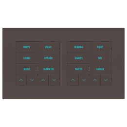 Rectangular Plate Surface (71/20Venti) (98x168) 2 windows (60x60)+(60x60) Fenix NTM Cocoa Orinoco