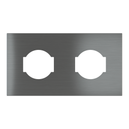 Magnetic plate 2-fold for two IT UNEL electrical sockets Proxima series Metal Quantum Carbon