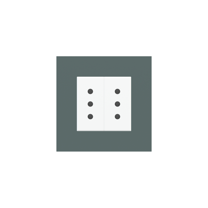 Square Plate 71 (Form/Flank/NF) (80x80) 1 window (45x45) Fenix NTM Green Commodore