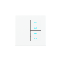 Square Plate Deep (20Venti) (87x87) 1 window (30x60) Plastic White