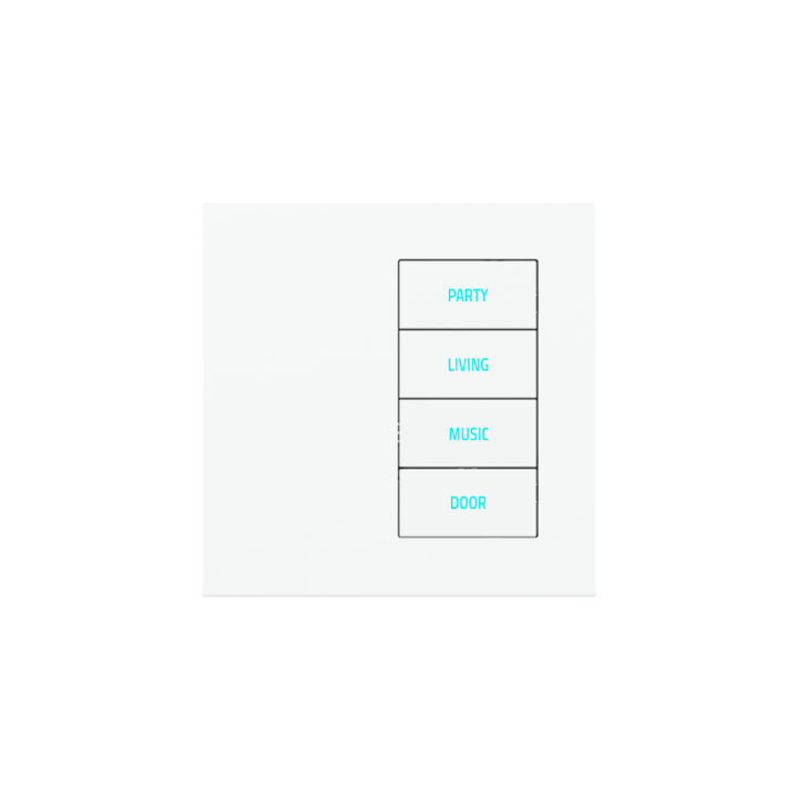 Square Plate Deep (20Venti) (87x87) 1 window (30x60) Plastic White
