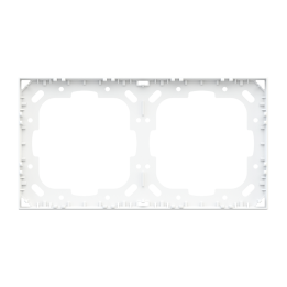 Mounting adapter for 1 double plate frameless mounting white color - NF version (Ekinex devices)