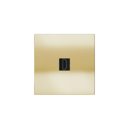 Square magnetic plate for keystone system Proxima series Metal Champagne