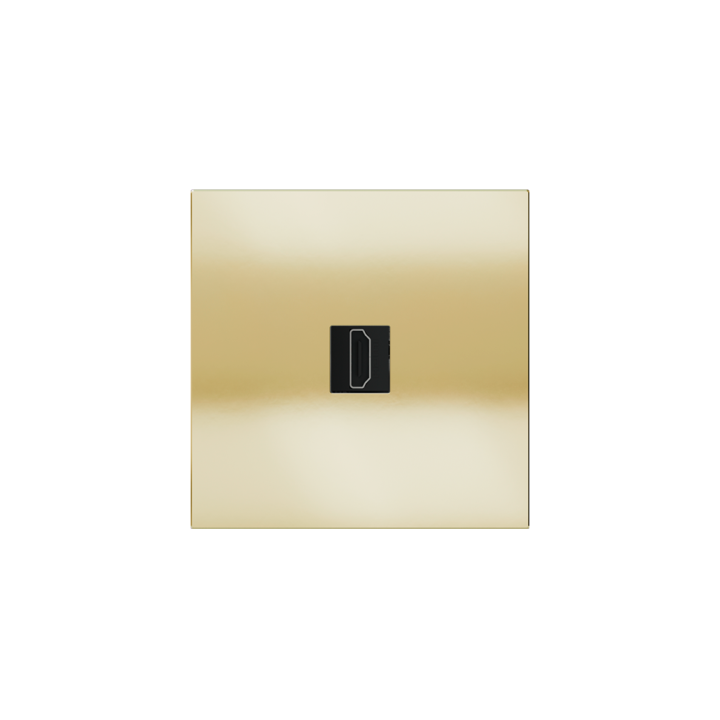 Square magnetic plate for keystone system Proxima series Metal Champagne