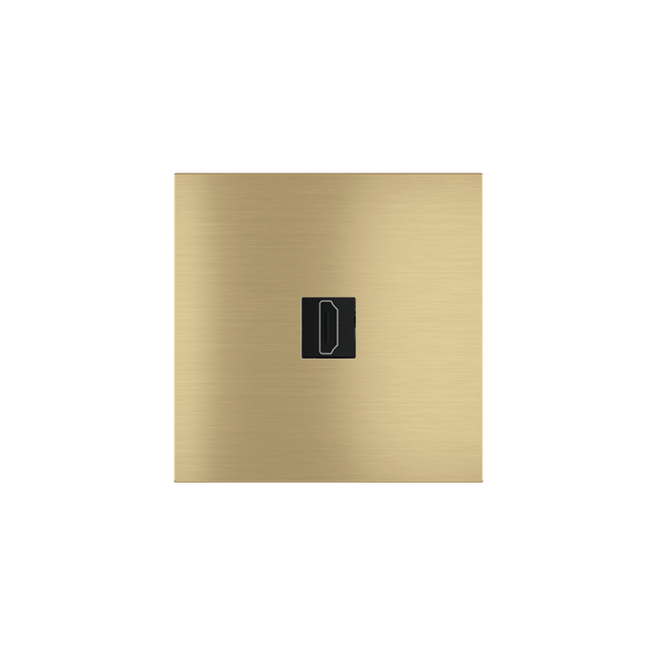 Square magnetic plate for keystone system Proxima series Metal Brass