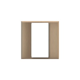 Square Tank frame ERA series Metal Warm Brass