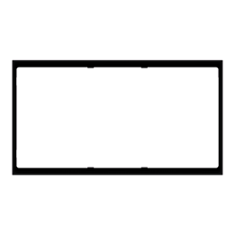 Ekinex накладка FF 86x157 mm черный пластик EK-FO2-GAE