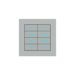 Square Plate Deep (FF/71/20Venti) (87x87) 1 window (60x60) Fenix NTM Grey Ephesus
