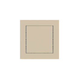 kit 1 rocker 71 serie Square with symbols (60X60) Fenix NTM Beige Luxor