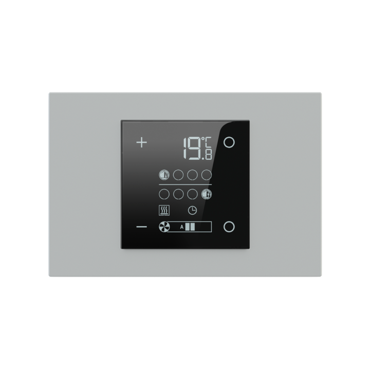 Rectangular Plate Deep (FF/71/20Venti) (87x128) 1 window (45x68) Fenix NTM Grey Ephesus