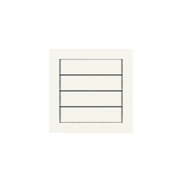 kit 1 rocker 71 serie horizontal rectangular (60X15) with symbols White Plastic