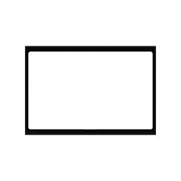Rectangular Frame FF Form (86x126) Black Plastic