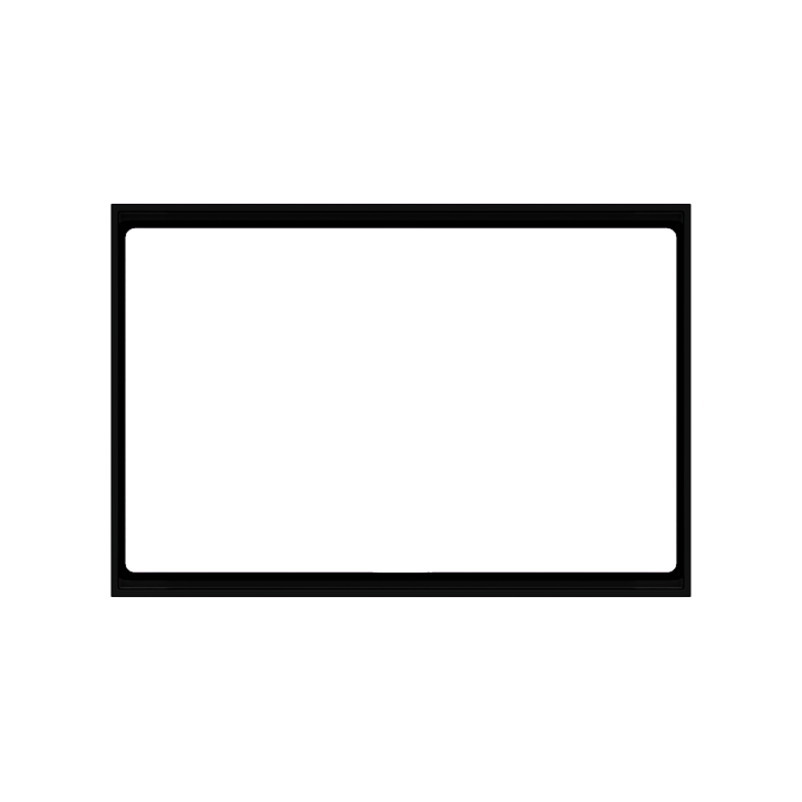 Ekinex накладка FF 86x126 mm черный пластик EK-FOR-GAE