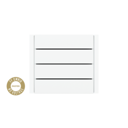 kit 4 rockers FF (Form/Flank/NF) horizontal rectangular (80X20) White Plastic