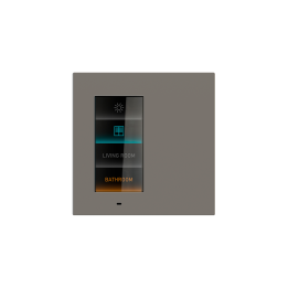 Signum square plate Deep Fenix NTM Grey London