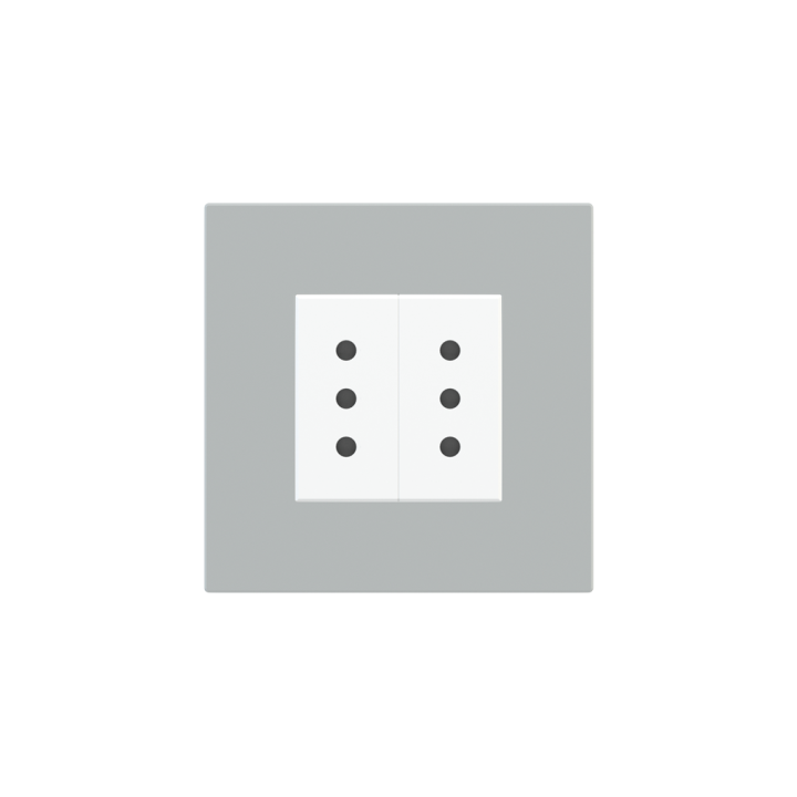 Square Plate Deep (FF/71/20Venti) (87x87) 1 window (45x45) Fenix NTM Grey Ephesus
