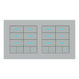 Rectangular Plate Deep (FF/71/20Venti) (87x158) 2 windows (60x60)+(60x60) Fenix NTM Grey Ephesus